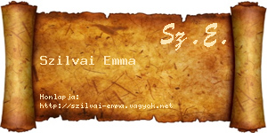 Szilvai Emma névjegykártya